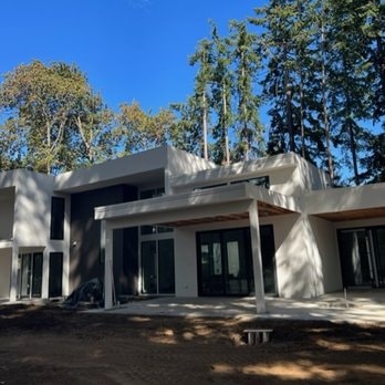 New construction home with Sto cement board stucco system