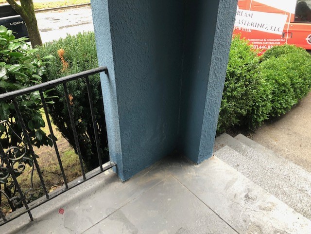 Stucco columns repairs